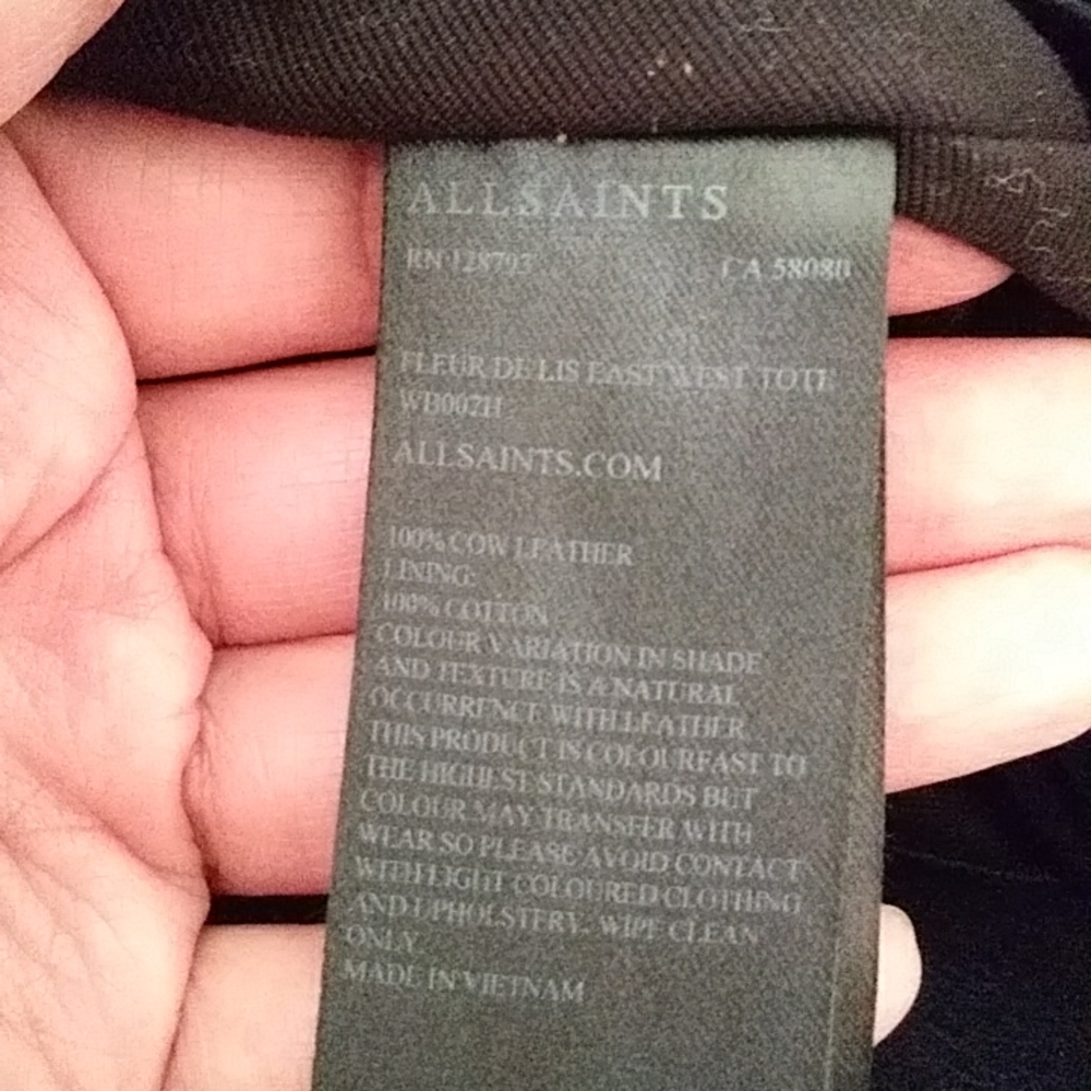 Allsaints Fleur de Lis East West Tote - Picture 8 of 8